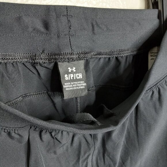 UNDER ARMOUR UA OUT RUN THE STORM Black Pants Size S - Picture 2 of 9